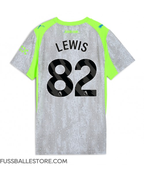 Günstige Manchester City Rico Lewis #82 3rd trikot Damen 2025-26 Kurzarm Günstige Manchester City Rico Lewis #82 3rd trikot Damen 2025-26 Kurzarm